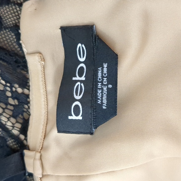 Bebe Black Lace Cocktail Dress - Picture 9 of 10